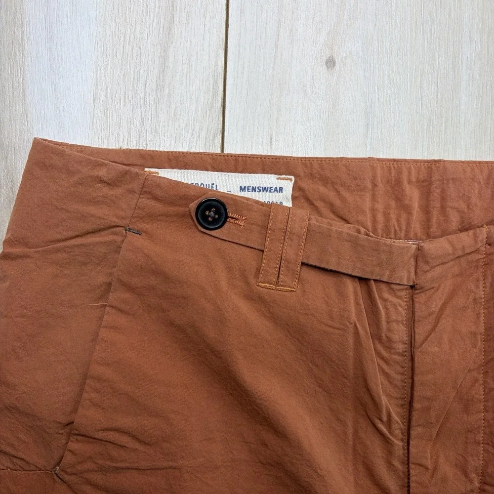 YIGAL AZROUEL Menswear Chino Dress Shorts Mens Size 32 Orange
